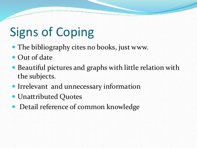 how the web destroys the quality of students research papers opposing view